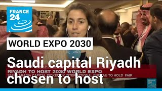 Saudi capital Riyadh chosen to host World Expo 2030 • FRANCE 24 English [upl. by Churchill]