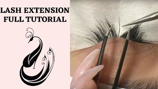 Eyelash Extensions 101  Full Tutorial on Application [upl. by Kristo898]