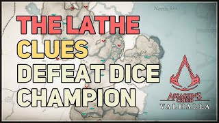 Defeat Dice Champion at Buckinghams Palace Assassins Creed Valhalla The Lathe Clues [upl. by Aggri]