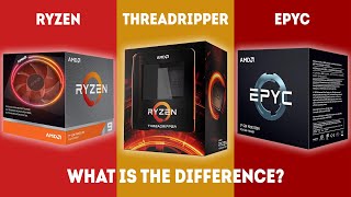 Ryzen vs Threadripper vs Epyc  What Is The Difference Simple Guide [upl. by Carlotta193]