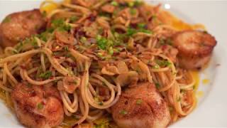 Aglio Olio Pasta With Scallop [upl. by Bose]