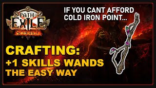 PoE 316  Crafting 1 Skill Gem Wands Guide [upl. by Hazlett]