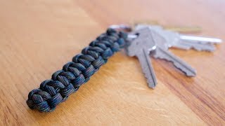 SUPER EASY Paracord Keychain in 90 SECONDS [upl. by Aniratak786]