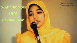 Dr Aafia Siddiqui Speech  AafiaMovement [upl. by Hastings]