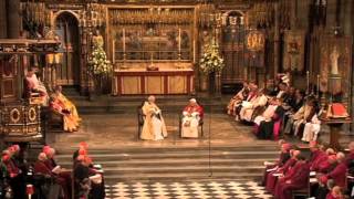 Pope Benedict XVI  Evensong in Westminster Abbey  Full Video [upl. by Aleafar8]