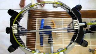 Badminton racket stringing video tutorial [upl. by Sunshine]