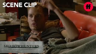 Shadowhunters  Season 1 Episode 11 Jace amp Clary Kiss  Freeform [upl. by Chemosh449]