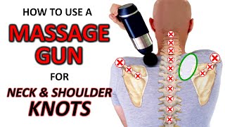 How to Use a Massage Gun to Loosen Tight Neck amp Shoulders [upl. by Llertrac51]