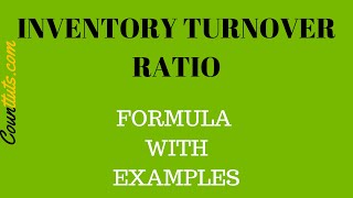 Inventory Turnover Ratio  Explained with Example [upl. by Kingston]