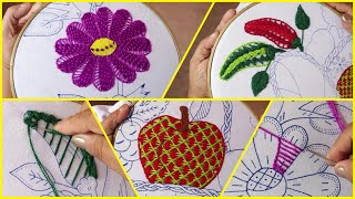 BORDADO FANTASÍA PUNTADAS FÁCILES Y RÁPIDAS Hand embroidery 9  EASY EMBROIDERY BORDADOSFACILES [upl. by Seditsira39]