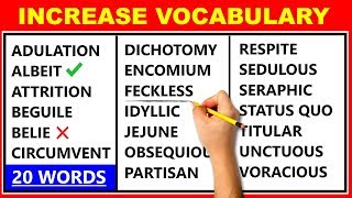 20 Difficult English Words  Improve Your Vocabulary  Learn Advanced English ✔️ [upl. by Aruabea]