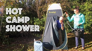 Our Camp Shower System — Portable HOT amp Private [upl. by Herates761]