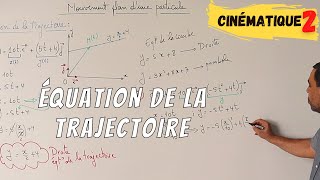 Cinématique 2 BACIS Equation de la trajectoire [upl. by Nnaynaffit]