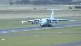 Russian IL76 attempts to crash during takeoff [upl. by Frendel847]