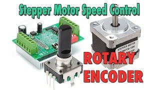 Stepper Motor Speed Control with Rotary Encoder  Arduino Tutorial [upl. by Giglio]