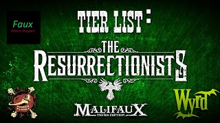 TIER LIST Resurrectionists  Malifaux M3E with DangerPlanet1337 [upl. by Yahsal]