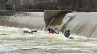 Fishing boat capsizes at dam [upl. by Ennalyrehc181]