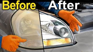 How To Restore Headlights PERMANENTLY  Better Than a BRAND NEW Headlight [upl. by Hennie142]