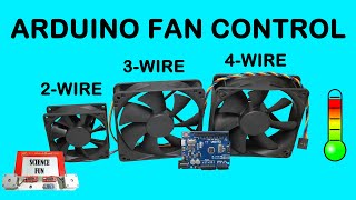 Arduino Fan Control  2Wire 3Wire and 4Wire CPU Fan Speed Control and Measurement [upl. by Iddet580]