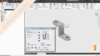 Inventor 101 Cut Extrude Fillet and Hole Commands [upl. by Edmund509]