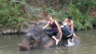 Elephant ride in Pai III [upl. by Wolram]