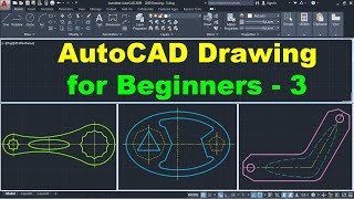 AutoCAD Drawing Tutorial for Beginners  3 [upl. by Holtorf986]