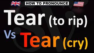 How to Pronounce TEAR Vs TEAR [upl. by Tania]