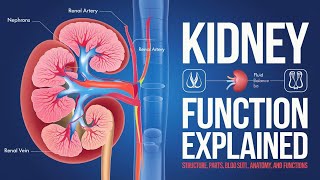 Kidney Function amp Structure Explained Anatomy Blood Supply Parts and Physiology [upl. by Aihsekat]