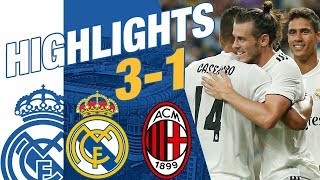 Real Madrid vs AC Milan 31 EXTENDED HIGHLIGHTS amp GOALS [upl. by Petra]