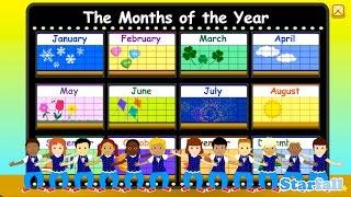 Months of the Year — a Starfall™ Movie from Starfallcom [upl. by Anitnemelc]