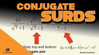 How to rationalize the denominator with Conjugate surds  Kisembo Academy [upl. by Aneelahs237]