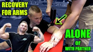 How To use Massage Gun on your arms FAST RECOVERY [upl. by Davidde]