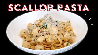 Creamy Scallop Pasta easy [upl. by Aret]