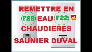 Comment remettre de la pression dans presque toutes les chaudières Saunier Duval  défaut F22 [upl. by Inele556]