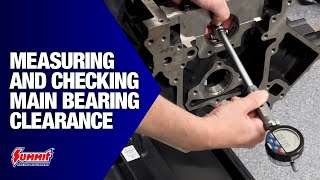 How to Calculate and Measure Main Bearing Clearance  Engine Building 101 [upl. by Ardnaxela]