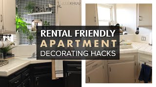 DESIGN HACKS How to Decorate Your First Apartment RenterFriendly Tips [upl. by Allyn]