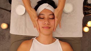 3 Hours of Calming Deep Sleep and Relaxation ASMR Whisper Facials [upl. by Kayle]