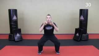 33 Minute Krav Maga Workout  Lower Body HIIT  Krav Combatives [upl. by Ahsiekyt]