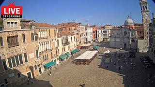 🔴 Venezia Italia Live Webcam  Campo Santa Maria Formosa Venice  Stream from Ruzzini Palace Hotel [upl. by Enyawad]