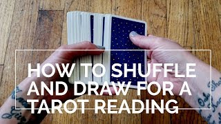 How to shuffle and draw for a Tarot Reading 7 minutes [upl. by Bluma]