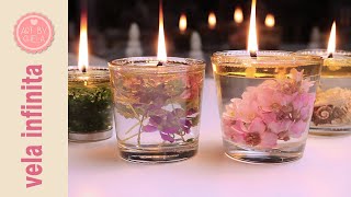 VELA ECOLÓGICA INFINITA de agua y aceite 🕯 [upl. by Ainadi]