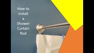 How to Install a shower curtain rod [upl. by Atalayah]