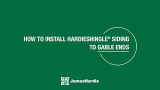 How To Install HardieShingle® Siding to Gable Ends [upl. by Rothberg]