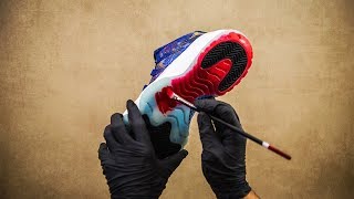 HOW TO DYE ICYTRANSLUCENT SOLES  JORDAN XI [upl. by Tybie]