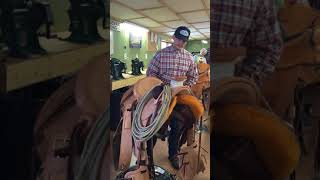 Montana Horseman Saddle Building School Branden [upl. by Cinamod374]