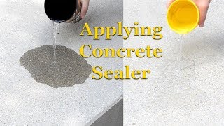 Applying Concrete Sealer  Part 3 – Sealing Concrete [upl. by Johannes]