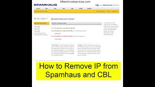 How to Remove IP form Blacklist  Spamhaus  CBL  Updated 2022 [upl. by Milt]