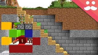 How to make 5 HIDDEN STAIRCASES in Minecraft [upl. by Ariait]