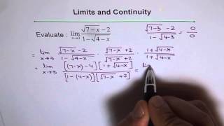 Limit Rationalize Both Numerator and Denominator to Find Limits [upl. by Eirac]