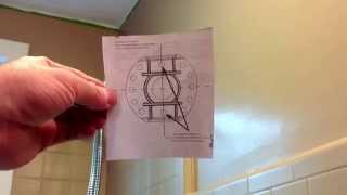 Shower Curtain Rod InstallationCurvedEasy [upl. by Pearman]